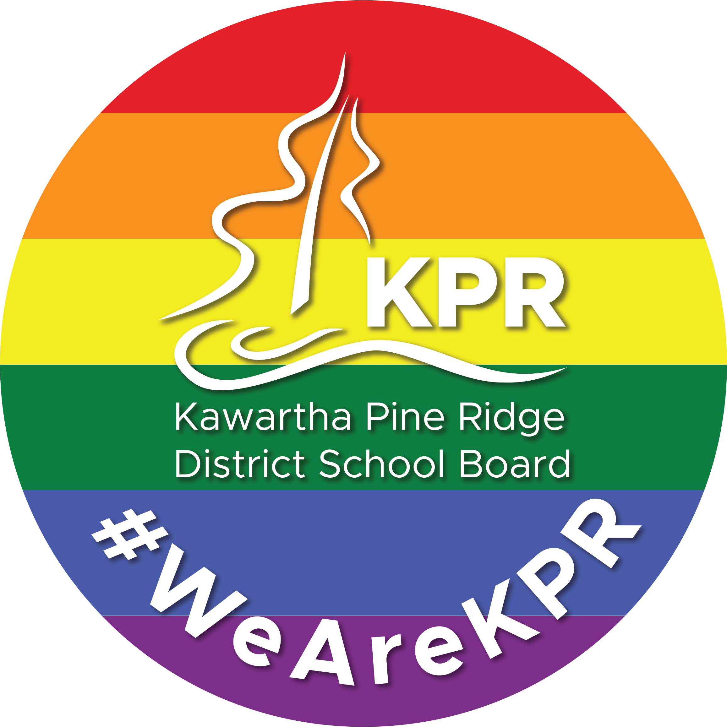 #WeAreKPR rainbow icon