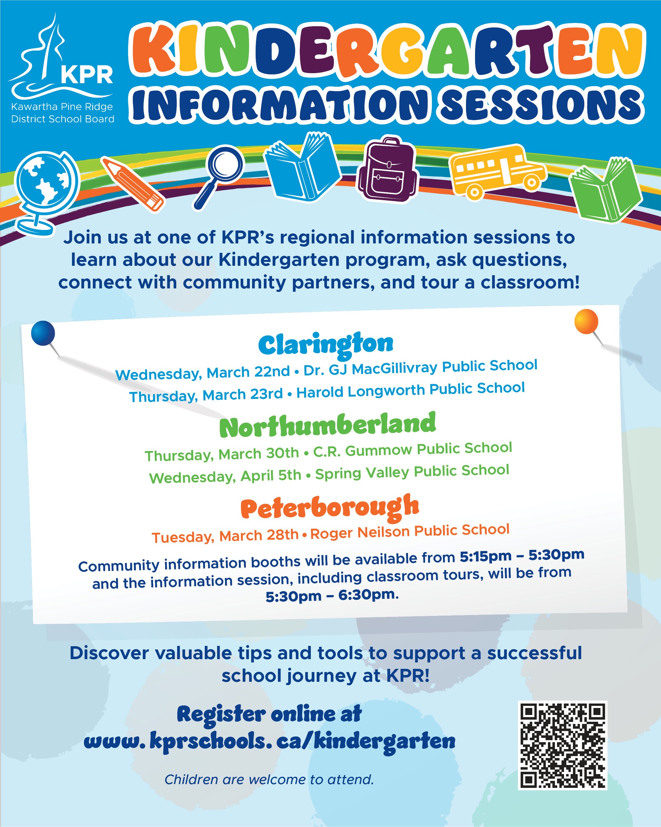 Kindergarten Information Session Poster