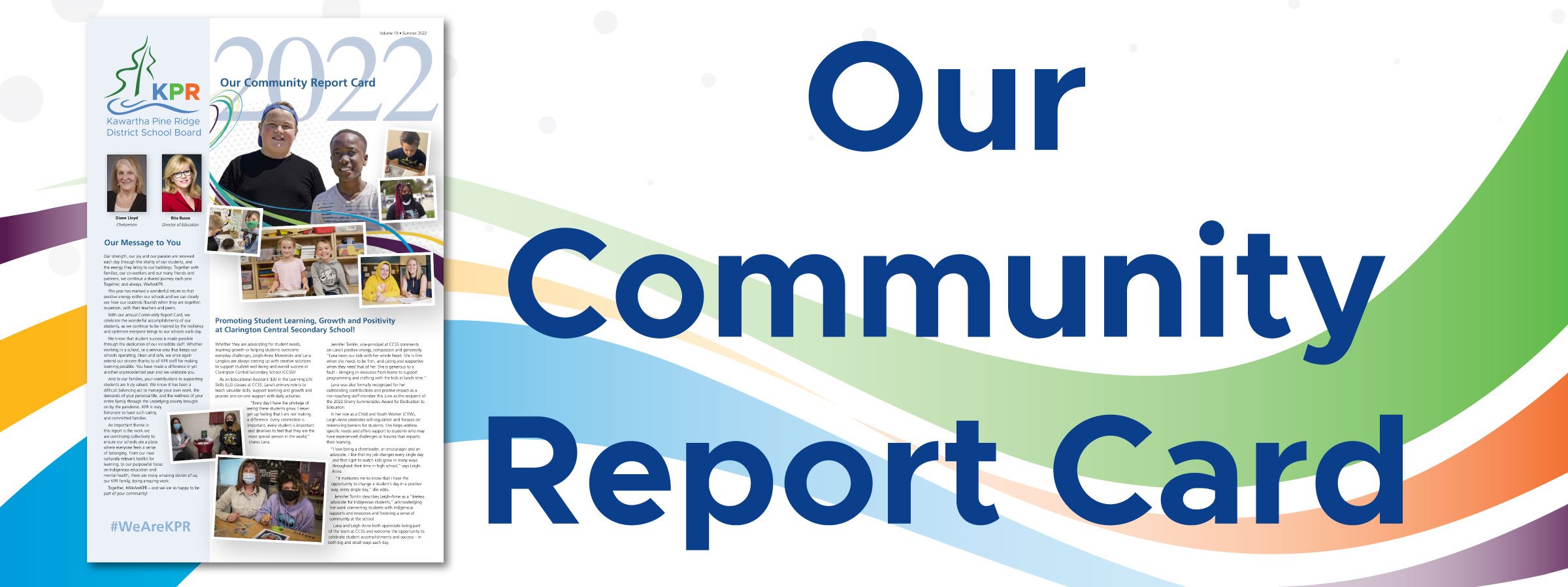 Community Report Card Cover Page and Banner 