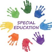 Different hand prints surround Special Education