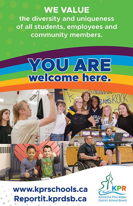 A picture of the new school equity poster