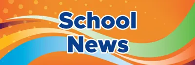 School News banner - orange