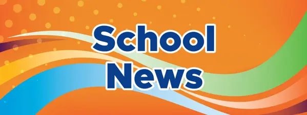 School News banner - orange