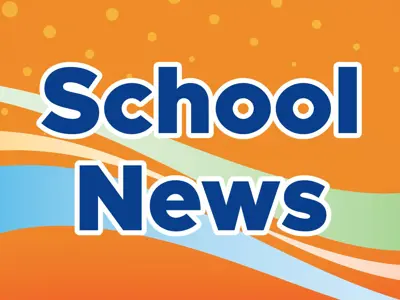 School News banner - orange