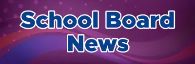 School board News banner - purple