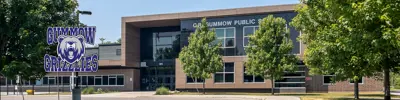 exterior picture of C.R. Gummer Public School and their logo