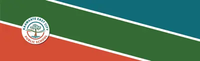 School Colour block with Kaawaate East City School logo