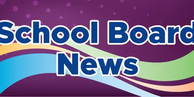 School board News banner - purple