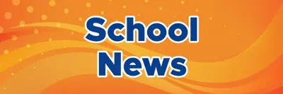 School News banner - orange